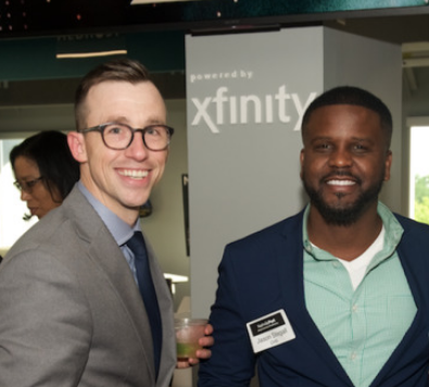 NashvillePost's tweet photo. Slideshow — Our 2019 summer magazine launch party https://t.co/eg5cB5yHVs @techhillcommons gathering featured recording of @entrecenter 'Navigate' podcast episode #posttechie #navpod https://t.co/oRP9ZnYz5o