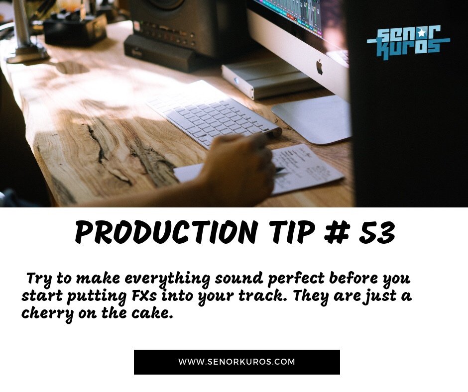 SenorKuros's tweet photo. Today's - ▼▼PRODUCTION TIP▼▼ - is about the FXs ✍️💻.
#musicproduction #productiontips #tipsformusicproducers #bedroomproducer #newmixingtechniques #creativetechniques #ableton #logicpro #protools #flstudio #reason #soundtechnique #lastelement #FX https://t.co/Vh0D7FjoYO