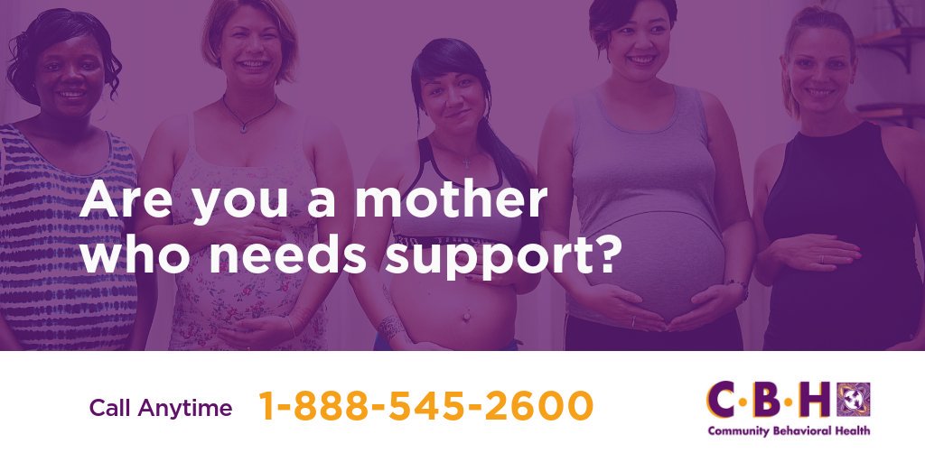 DBHIDS's tweet photo. Are you or is someone you know a mother struggling with mental health challenges and/or substance misuse? Community Behavioral Health has trained staff ready for support! Learn more 🤰 https://t.co/EAMSkzXyTN #MothersFirst https://t.co/Xw6YkNXbMC