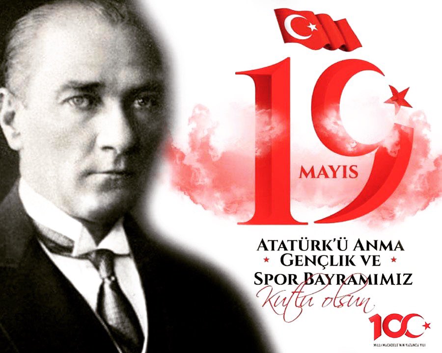 İstiklal mücadelemizin ilk adımının atıldığı günden bugüne bir asır geçti. Bağımsız Türkiye Cumhuriyetini kurmak üzere tüm düşmanlarına karşı insanüstu mücadele veren basta Atatürk ve tum milletimizi minnetle aniyorz. 100. yılı kutlu olsun.

#19Mayıs1919