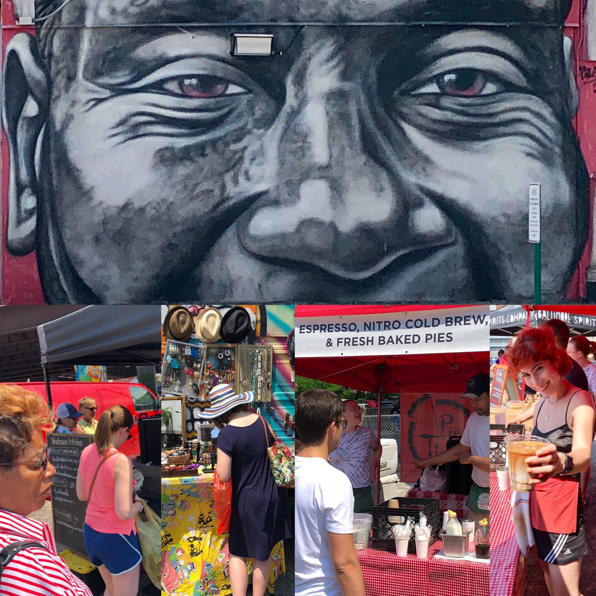 martyhoran144's tweet photo. First time at #BaltimoreFarmersMarket! Fresh produce, flowers, food, clothing, jewelry, #art, #BestColdBrew & much more! #Baltimore #CharmCity #Bmore #BestOfBaltimore https://t.co/UXcPSEGOX0