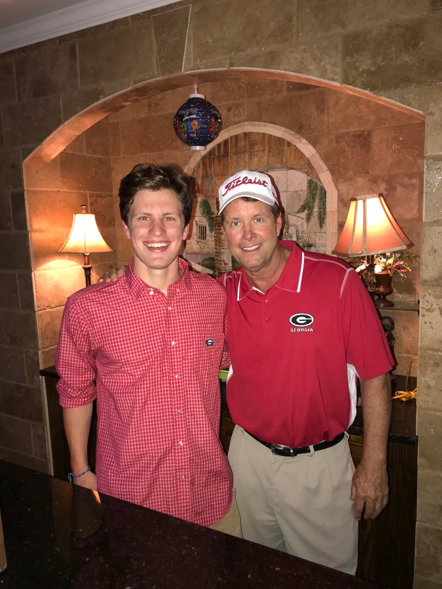 My oldest UGA bound and my rising senior playing center for Lambert HS. Gonna be a fun fall of Friday night football and tailgating at possibly the National Champions, Go Dawgs!!