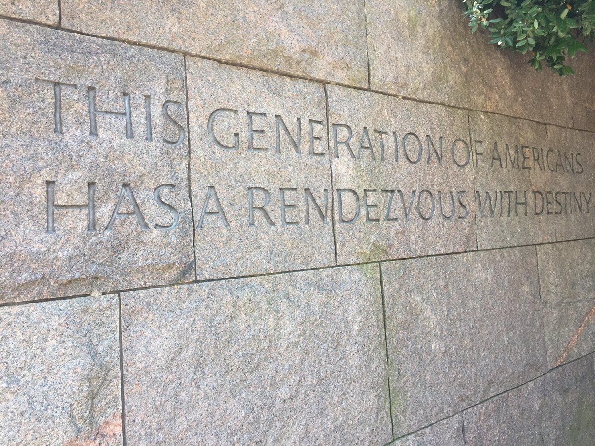 At the FDR memorial