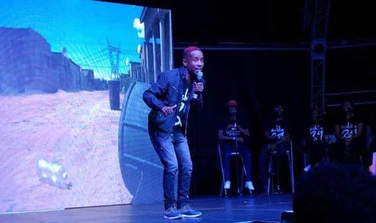 TsietsiRubbish's tweet photo. Iβm grateful that I finally did #iFoundThisFunny the way I always imagined it to be. A Live Band, Choir, Visuals. An amazing productionπ₯π₯π₯It was all a dream to record a DVD. I believe it will be the best way to introduce myself to comedy lovers & grow my brand #DIY #Comedy2019 https://t.co/Fz3Uqly24X