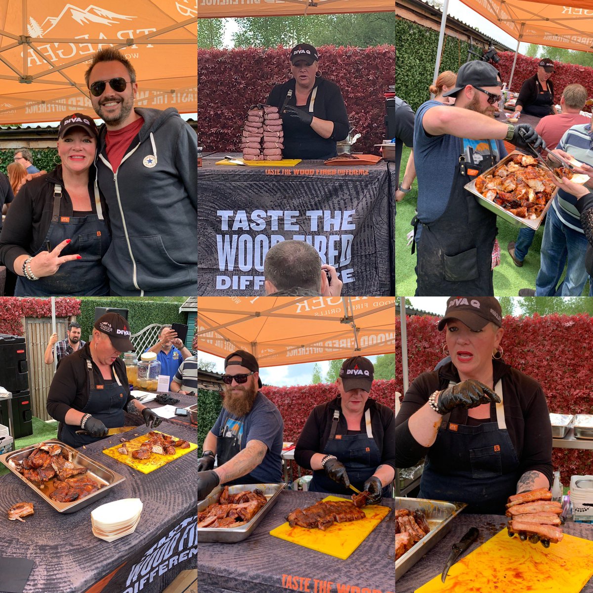 Richo19_85's tweet photo. What an amazing day with @DivaQBBQ at @RGCHertford. What an EPIC teacher. May have to plan a trip to the US now. 🔥🤤🙌 #traegershopclass #steaktower #smellmysteak #everyoneneedsasam https://t.co/b8xciKuw3o