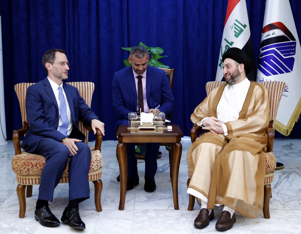 خلال استقبالنا القائم بأعمال السفارة الأمريكية في #بغداد (جوي هود) بحثنا العلاقات الثنائية بين البلدين ومستجدات الأوضاع السياسية في #العراق والمنطقة، وأكدنا أن التصعيد #الأمريكي الإيراني الأخير يبعث القلق لدى جميع دول المنطقة ويهدد أمنها واستقرارها..
t.me/ammar_alhakeem…