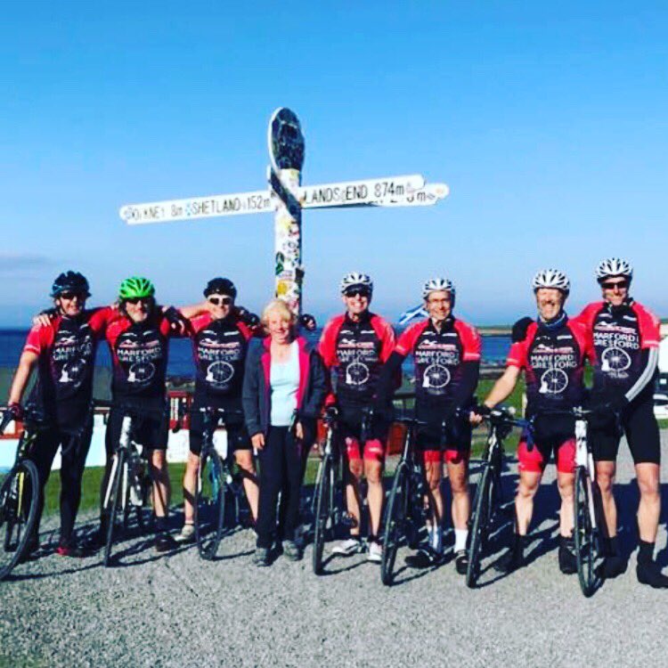 They have only gone and done it, lands end to John o groats, 9 days, 55000ft of climbing and £5k for cancer research, well done guys <a href="/AlfJonesCycles/">Alf Jones Cycles</a> <a href="/FenwicksBike/">FenwicksBike</a>