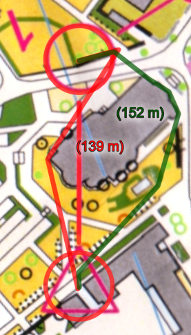 JGeoPuntNL's tweet photo. Best interessante routekeuzes bij het BK Sprint door Overpelt. Direct bij de start (de kaart voor het eerst gezien) kiezen links of rechts om de kerk. Links was iets korter. https://t.co/YshyGR0sop