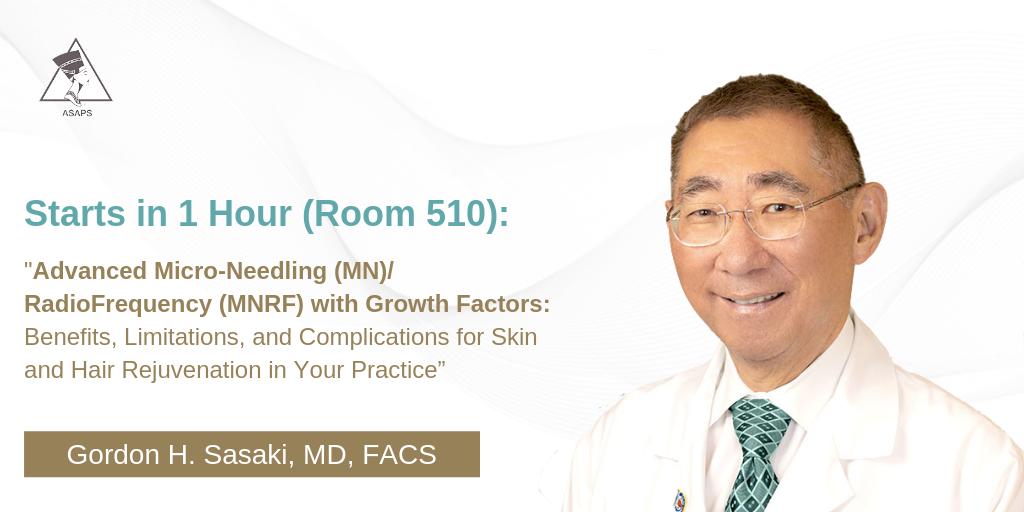 Dr. Sasaki will be presenting the results of his India Ink in Ballistic Gel testing to determine the depth &amp; consistency <a href="/AquagoldFT/">AQUAGOLD® fine touch™</a>. 👨🏫

🗓 : Today - 4:30 pm  
📍: <a href="/asaps/">YeLi Too Stoned</a> Room 510 

Meet us after the lecture at booth 1438 &amp; learn more about #aquagoldfinetouch #asaps2019 #asaps