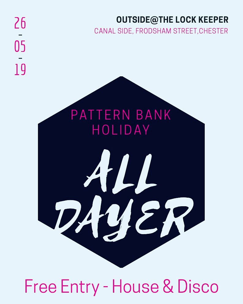 MusicPattern's tweet image. Week today. #bankholiday #sunday #housemusic #disco #lofi @TheLockkeeperC
@dreamcafemusic1 @nexuschester @DirtySoundevent @shitchester 1 Hour set up for grabs if anyone wants one?
