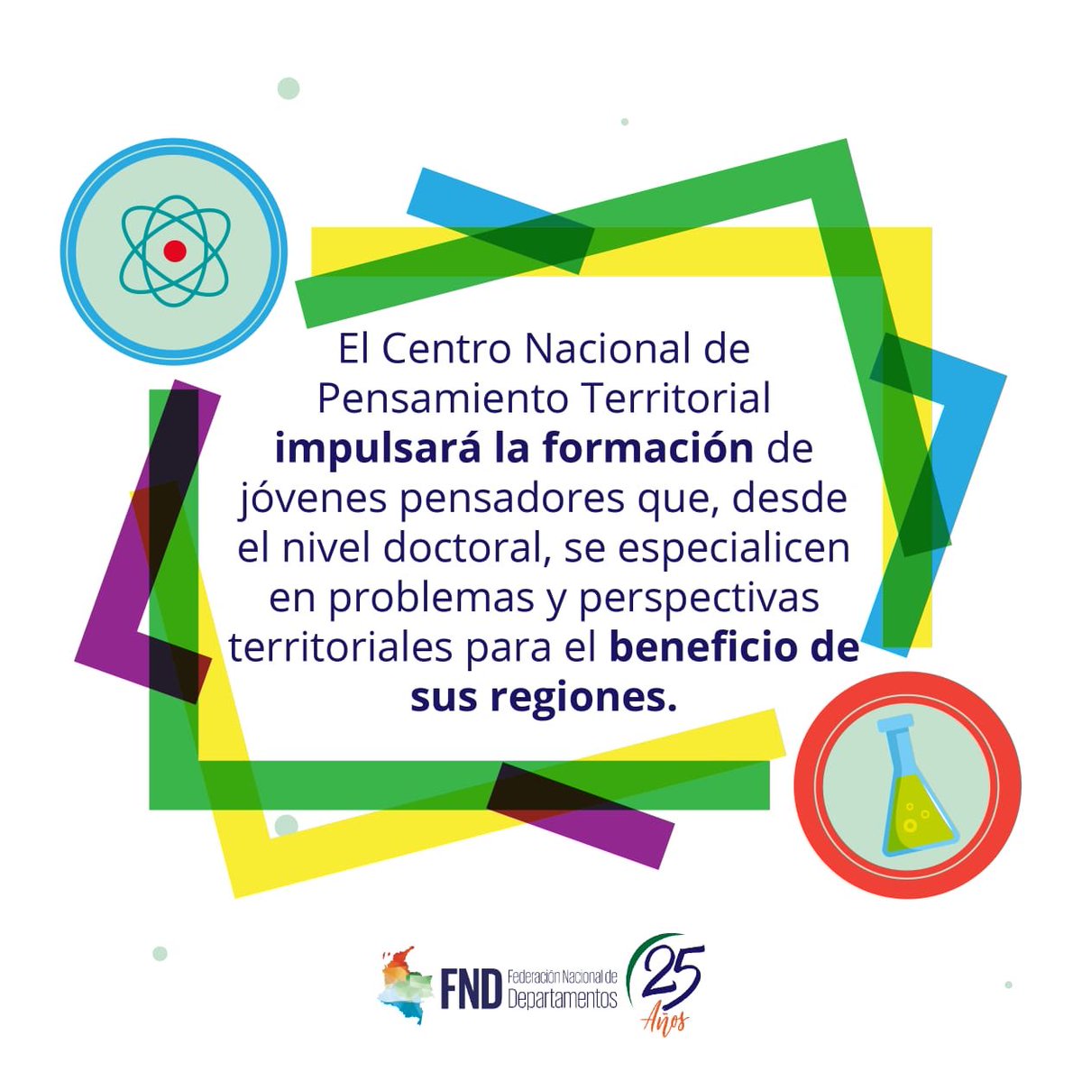 FNDCol's tweet photo. #FNDTeCuenta en qué consiste el #CentrodePensamientoFND creado por la @fndcol que une 13 universidades públicas en un propósito común: fortalecer la descentralización y la autonomía regional. https://t.co/9N2zfTJZyS