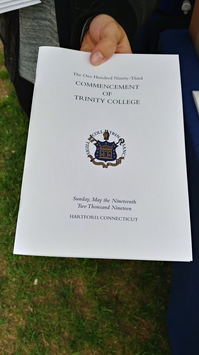 TrinityCollege's tweet photo. Procession lineup has begun! #TrinGrad #TrinColl2019 https://t.co/XHfEqYQa5Q