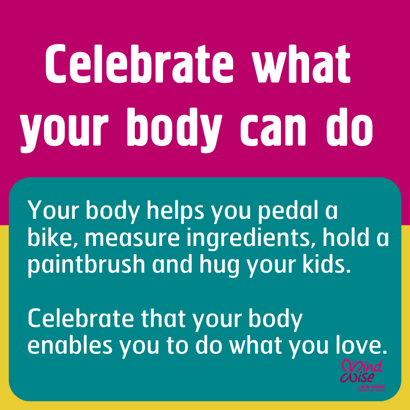 MindWisenv's tweet photo. Today is the final day of #MentalHealthAwarenessWeek. Our relationship with our bodies lasts a lifetime, so use our tips to help you be more #BodyKind ❤️ https://t.co/fud8ddEvyV