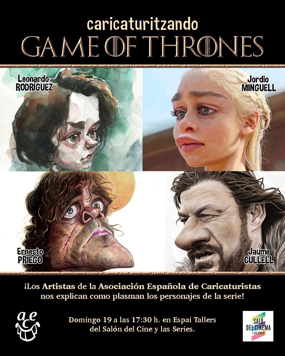 ¡A las 17:30 en el <a href="/Salondelcine/">Saló del Cinema i les Sèries</a> ! Con <a href="/Leroguez/">Leonardo Rodríguez 🇻🇪🇪🇺</a> <a href="/JaumeCullell/">Jaume Cullell</a> <a href="/Ernesto_Priego/">Ernest Priego</a>  ¡no os lo perdáis!