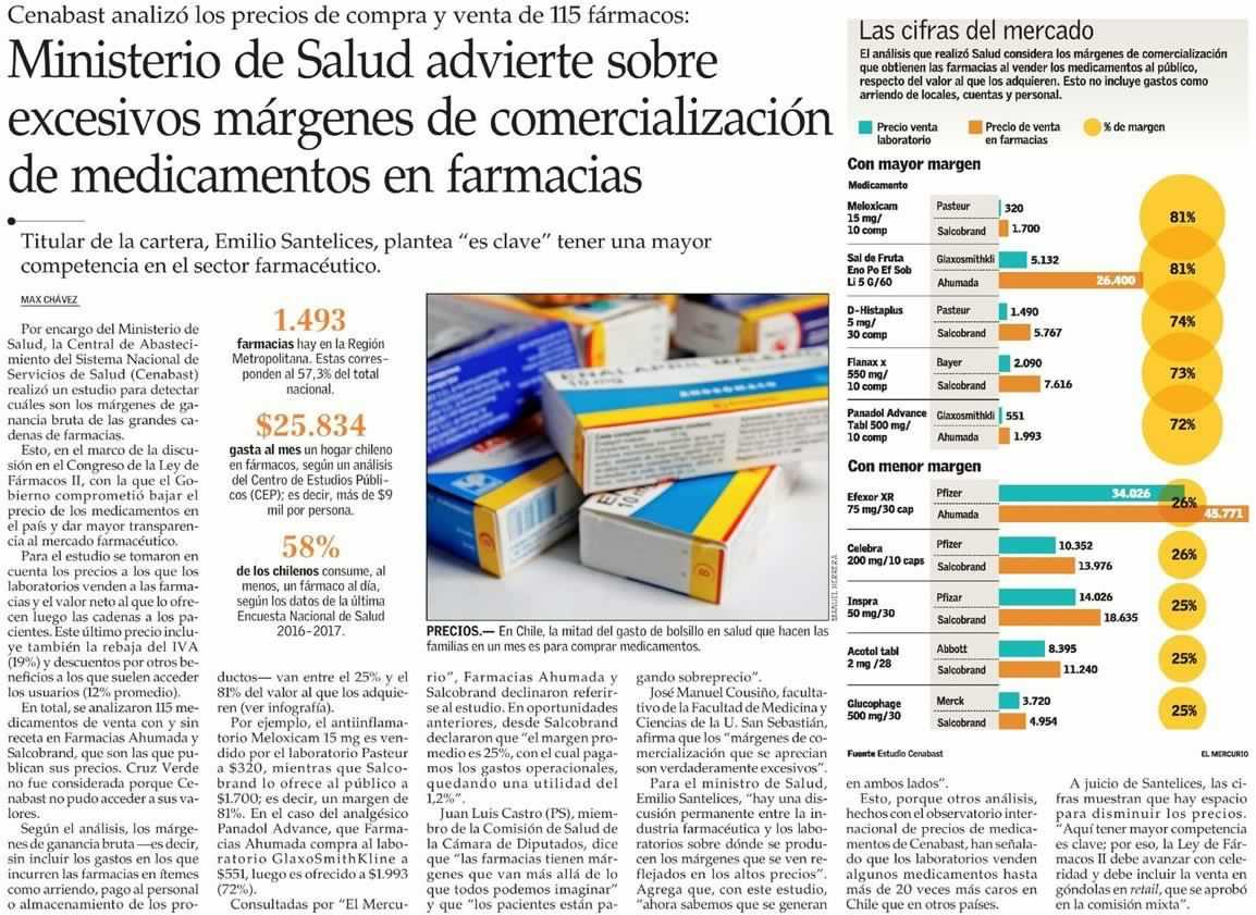 Estamos determinados a disminuir gasto de bolsillo en salud. Les pido a los parlamentarios el respaldo a la #LeyDeFármacosII y la venta en góndolas de medicamentos de venta fuera del mesón (OTC)