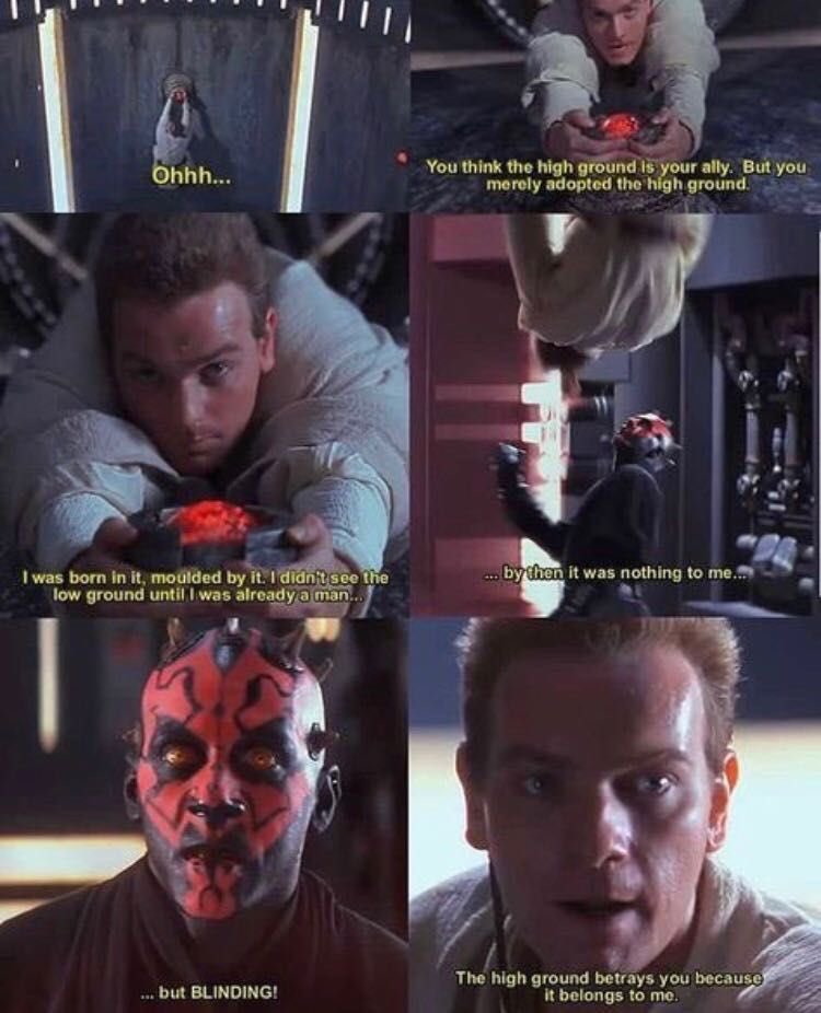 <a href="/IGN/">IGN</a> When Darth Maul failed to realize Obi-Wan is the high ground