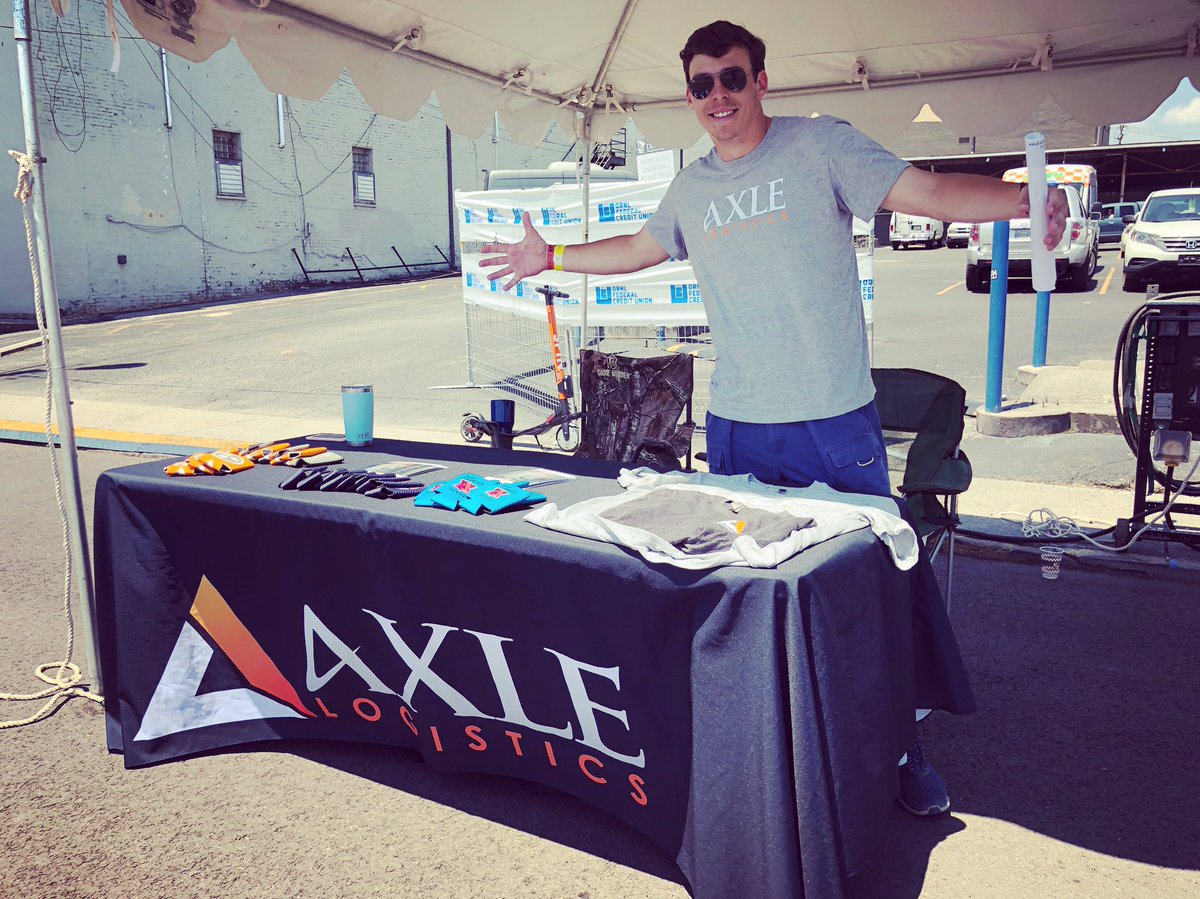 AxleLogistics's tweet photo. You’re not going to miss the last day are you?! Come check out some great music while you stop by the #AxleLogistics tent today at the @RhythmNBlooms ! We are right by Barley’s Knoxville ! #Knoxville https://t.co/ZNKTRn2jxd