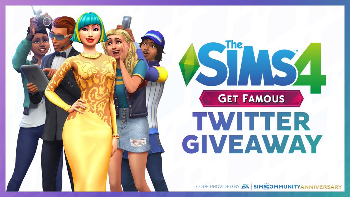 TheSimCommunity's tweet photo. TWITTER GIVEAWAY: RT + FOLLOW for a chance to win a copy of #TheSims4 Get Famous! Giveaway ends on May 21st at 8PM CET. Good luck! https://t.co/hv0T57Uli8