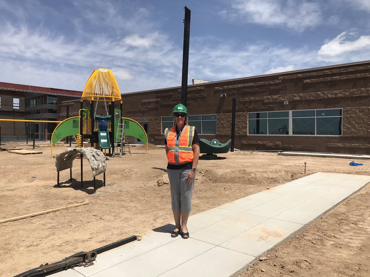 a_divijak's tweet photo. Visited Dove Mountain CSTEM on Friday. We have a playground, carpeting and water fountains!!! Each visit it is closer and closer to being done! #MUSDproud https://t.co/iRXgYKOtsD