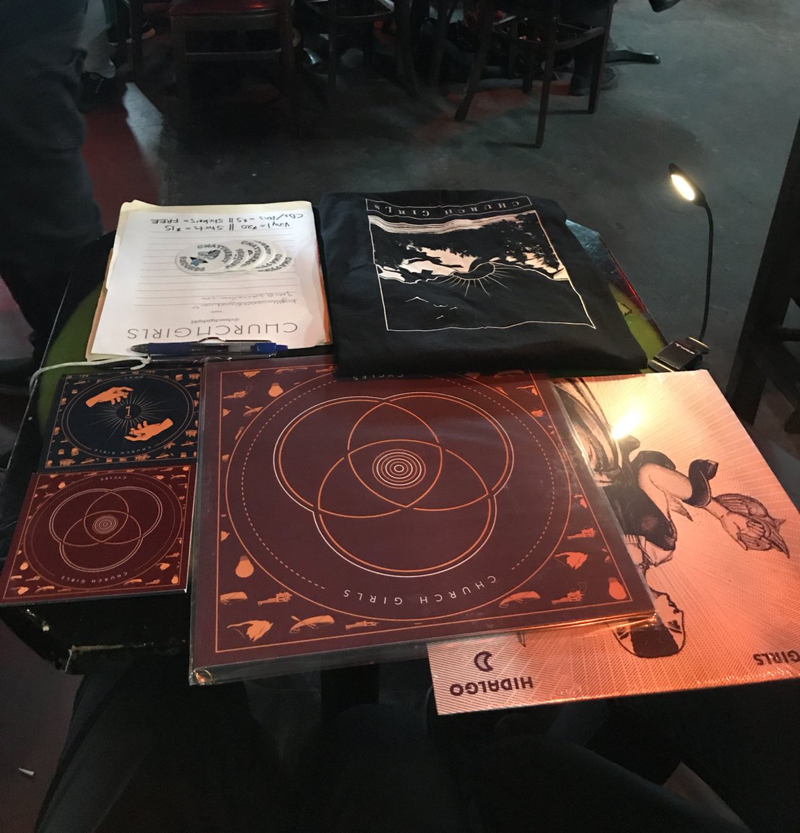 churchgirlsphl's tweet photo. @PouzzaFest come say hi at @LesFoufs merch mall rn! and catch our set today at Katacombes at 5:45!! #Pouzza9 https://t.co/8xeZyAvWO4