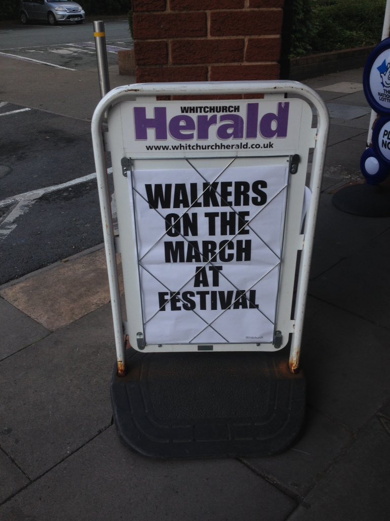 Was it a walk or was it a march? Whitchurch Walking Festival hits the headlines.
