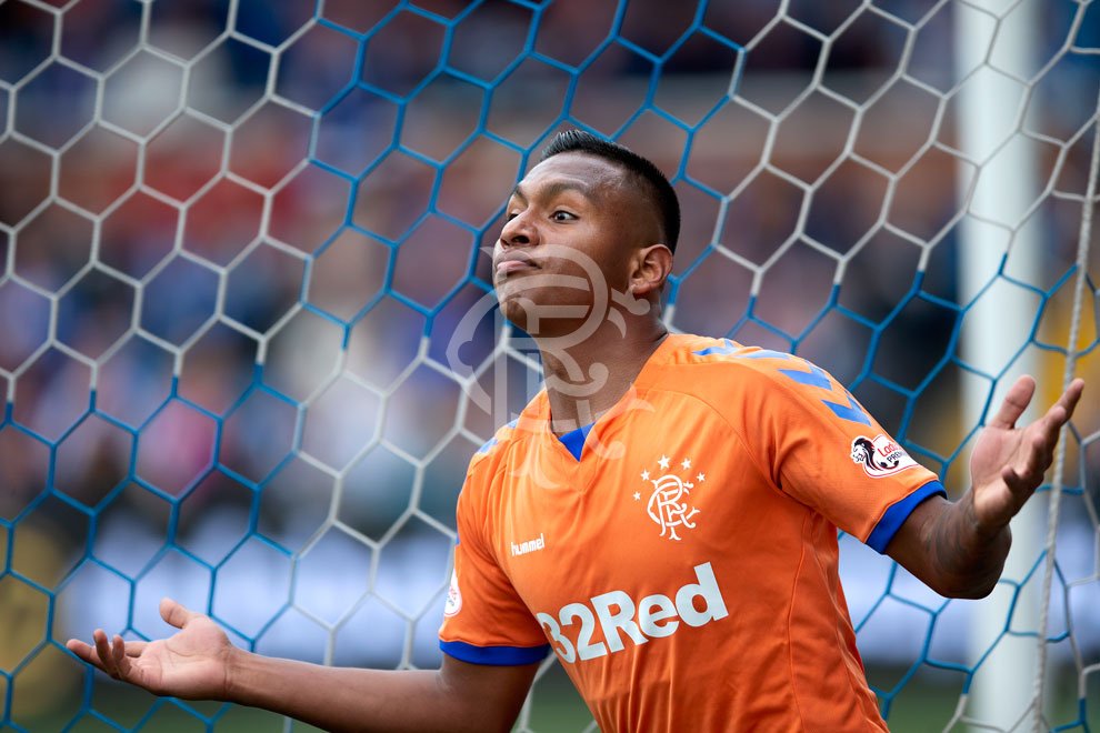 RangersFC's tweet photo. 👏 @morelos2106 with his 30th goal of the season.

#ElBufalo https://t.co/WNcbokBkM8
