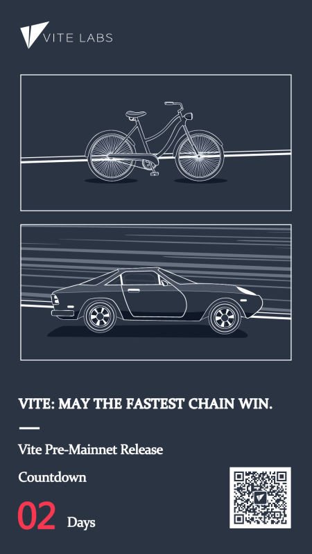 The #countdown has begun. T-2 days until the $Vite Pre-#Mainnet is released. Waiting patiently for it to come. Let's make <a href="/vitelabs/">Vite Labs 🏃🏻‍♂️</a> trend on the internet! #MayTheFastestChainWin
#cryptocurrency #blockchain