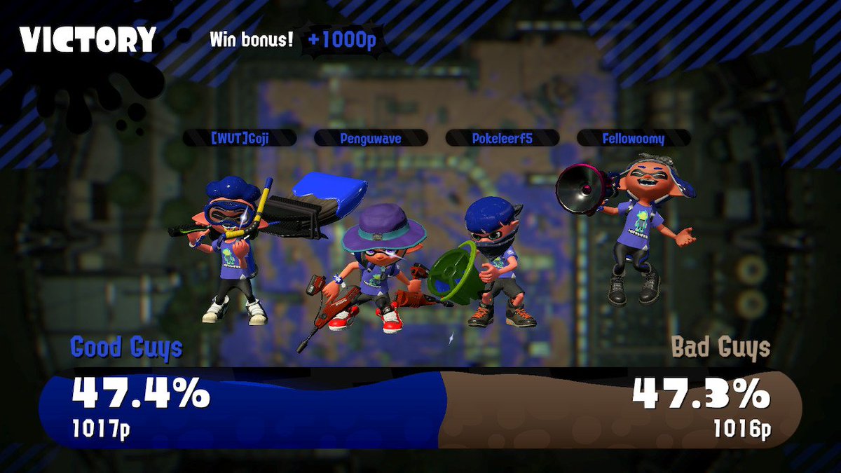 penguwave's tweet photo. Splatfest was super fun this go around with the whole team! Here are some awesome pics from yesterday! #Splatoon2 #NintendoSwitch https://t.co/IlrcDP6GoP