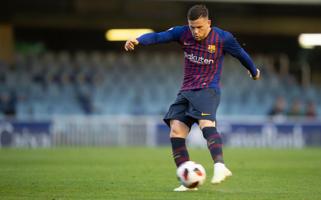 FCBarcelonaB's tweet photo. 🔵🔴👍 Vuitè debut d’un jugador del Barça B al primer equip aquesta temporada 💪:

✔️ Miranda
✔️ Chumi
✔️J. Cuenca
✔️ Riqui Puig
✔️ Wague
✔️ Collado
✔️ Abel Ruiz
✔️ Carles Pérez

#BarçaB #ForçaBarça🔵🔴 https://t.co/k4HCenW79G