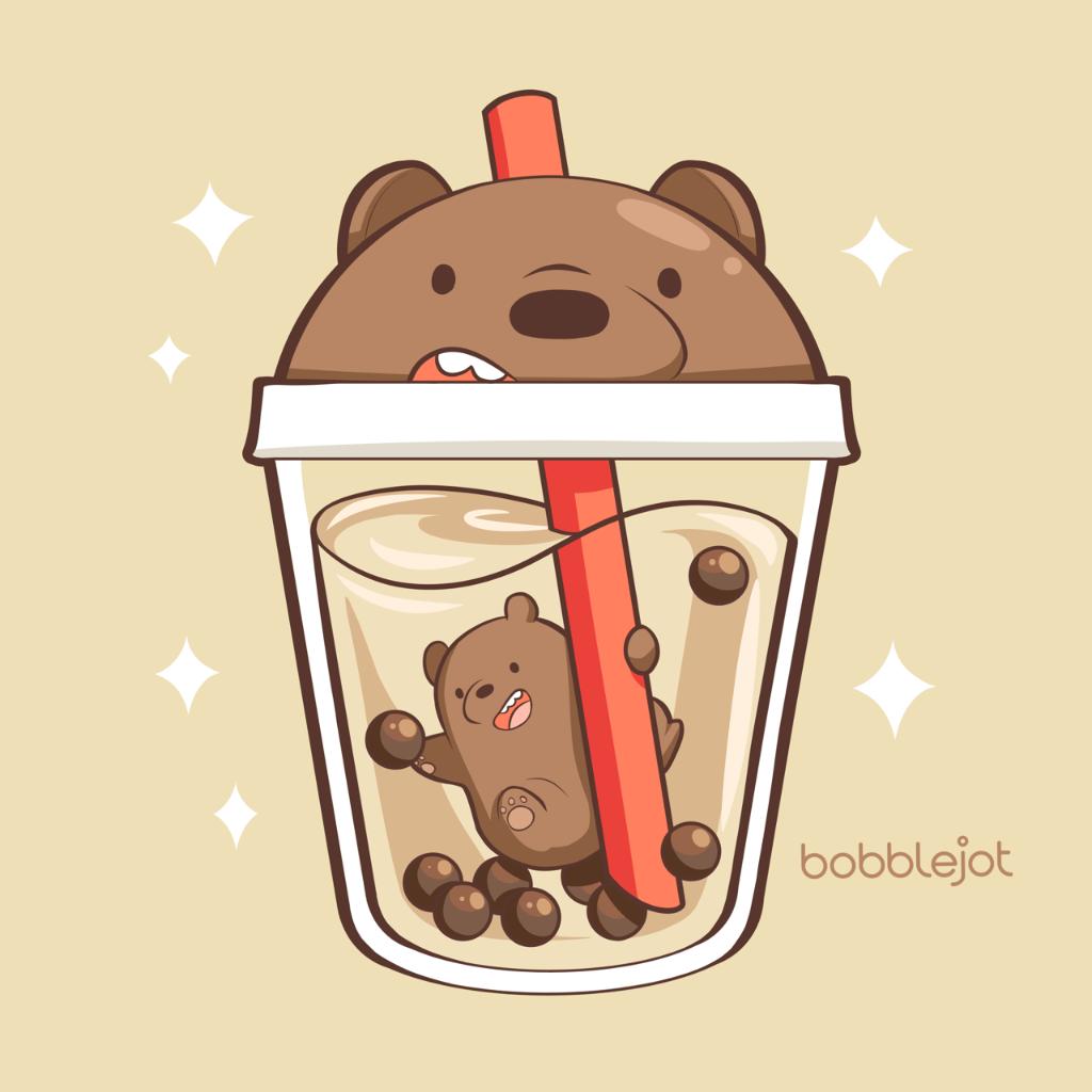 Boba Bubble Tea Cartoon