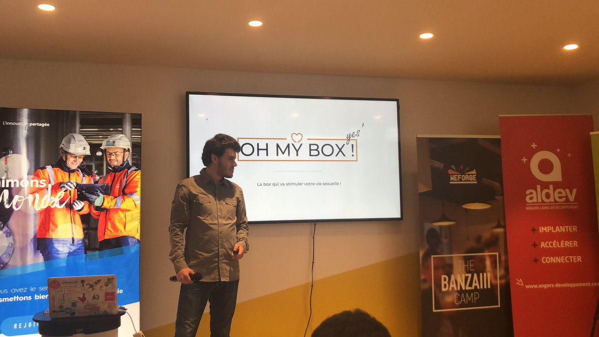 StartupAngers's tweet photo. Oh my box yes : une box pour dynamiser votre sexualité #SWAngers https://t.co/bdwueyMFFx