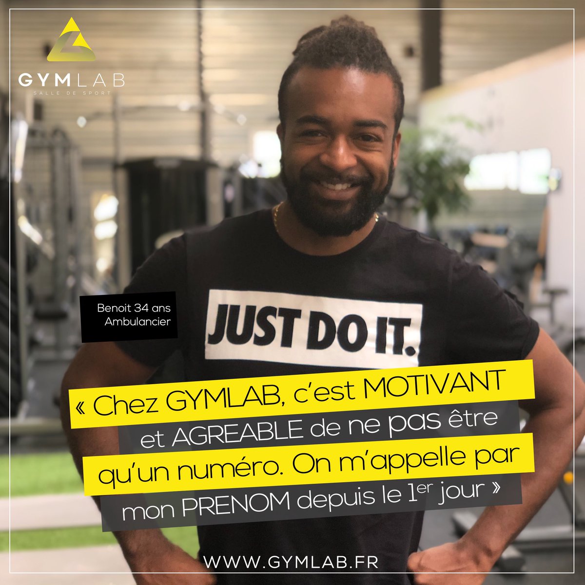 GYMLAB_MERIGNAC's tweet photo. [ LES GYMLABERS PRENNENT LA PAROLE ]
.
Fidèles à nos engagements. Chez GYMLAB, l’accueil, le bonjour et le sourire sont naturels et nous nous entraînons tous les jours à mémoriser les prénoms de nos adhérents. Ce sont ces petits plus qui font la grande différence.
#sport #fun https://t.co/XqhiUOU6Ay