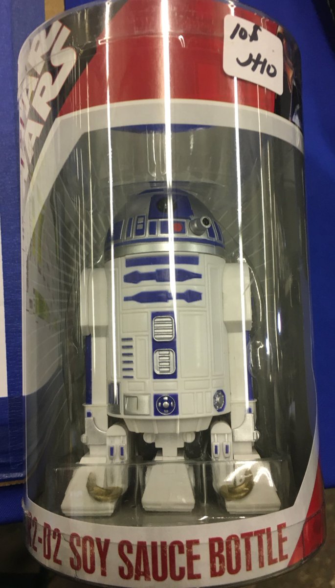 AustinGorton's tweet photo. #mspspringcon find! R2-D2 soy sauce bottle. It pours out his little projector! https://t.co/EZCN4Hu2tX