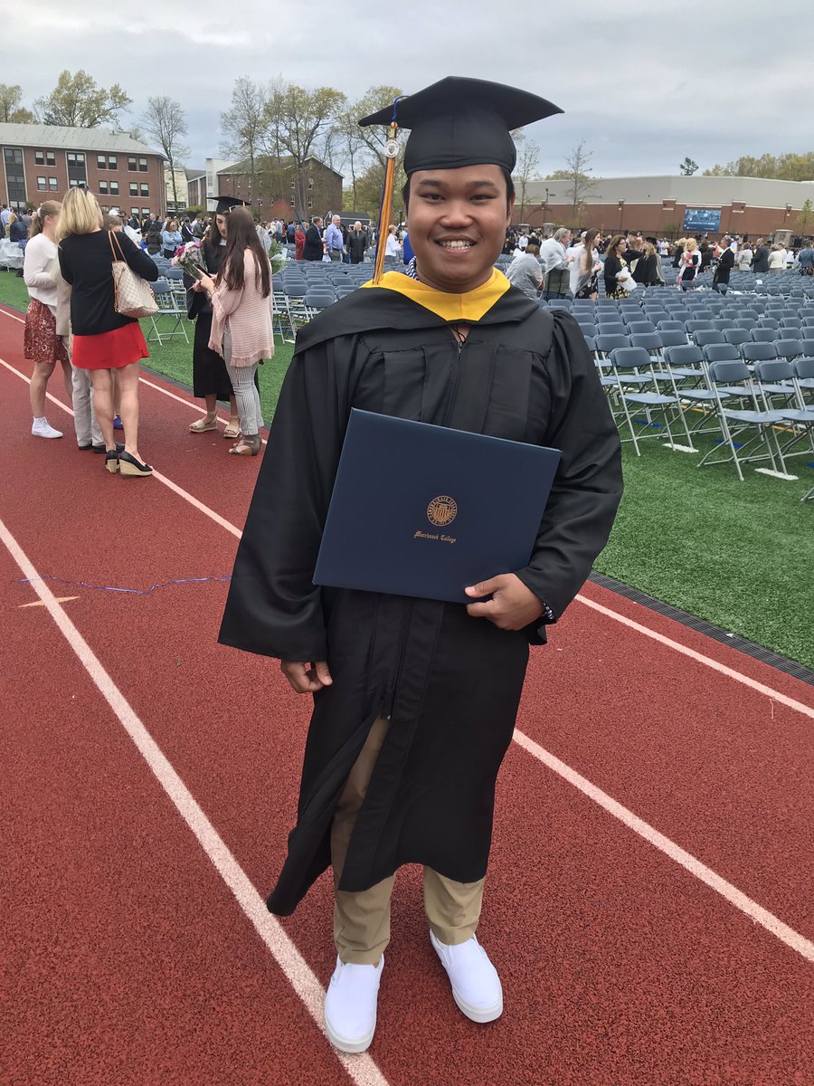 Merrimack's tweet photo. The tassels are turned and our graduates are now alumni! Congratulations, Warriors! You earned this! 🎓 #MackGrad https://t.co/yEM7qNPtRP