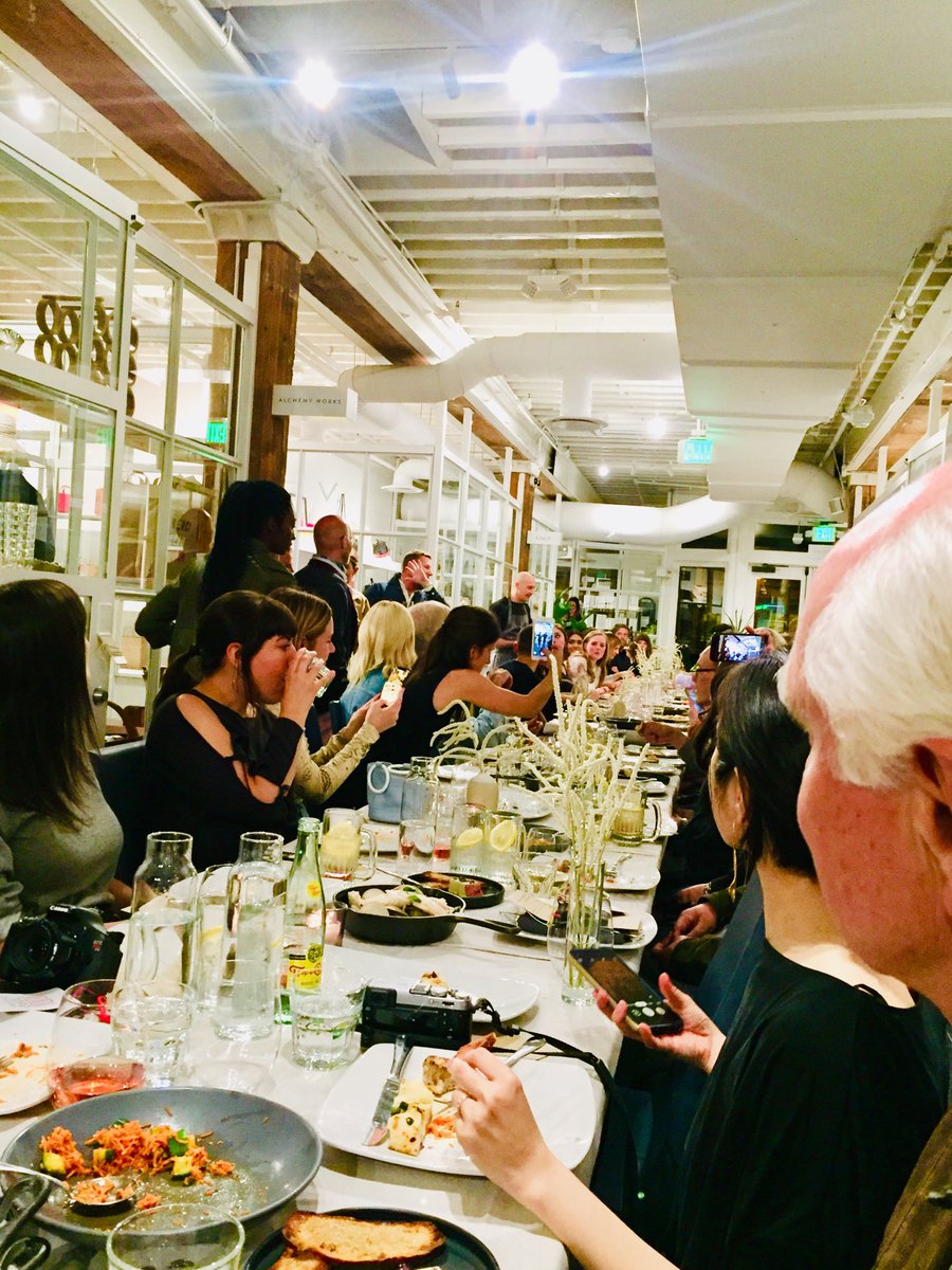 #KellyWhitaker’s new #Bruto in Denver  preview supporting #NobleGrainAlliance @ Free Market in the Dairy Block. Want people to understand why heritage grains matter? Make it delicious. Check and check.