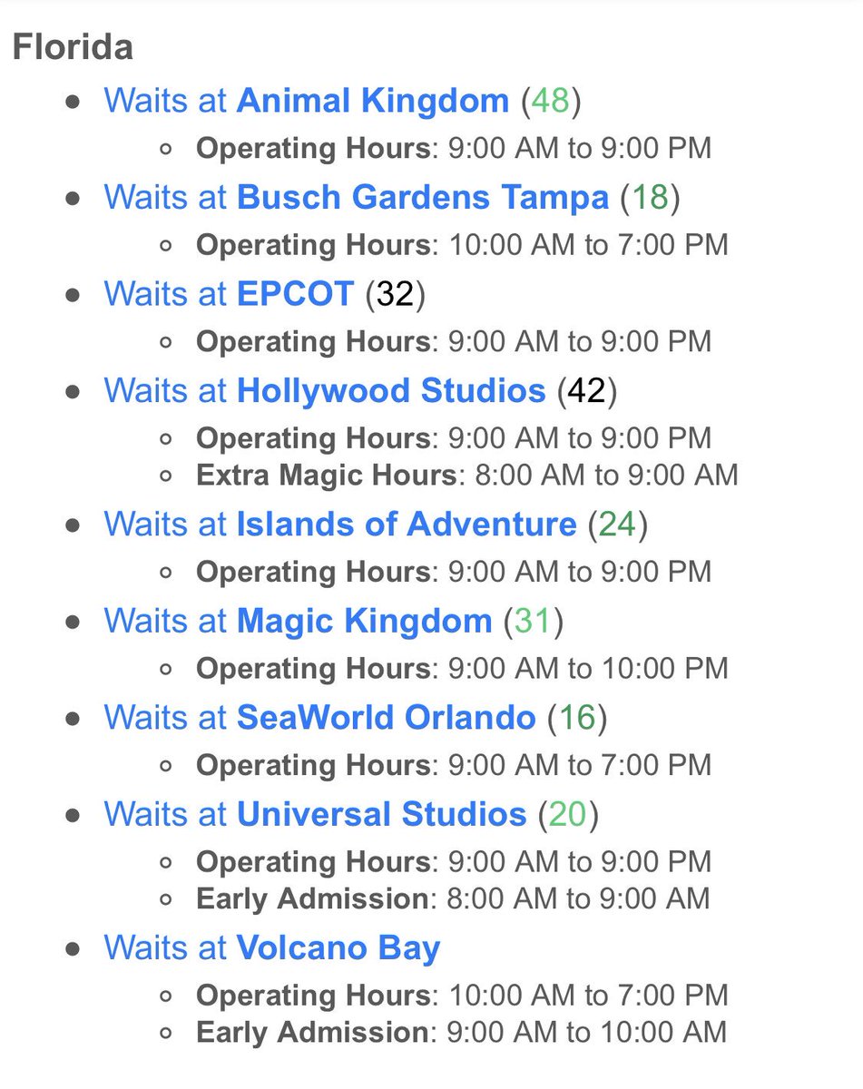 ThrillData's tweet image. Up and down waits so far today at the #Florida #themeparks #disneyworld #seaworld #buschgardens #universalorlando
