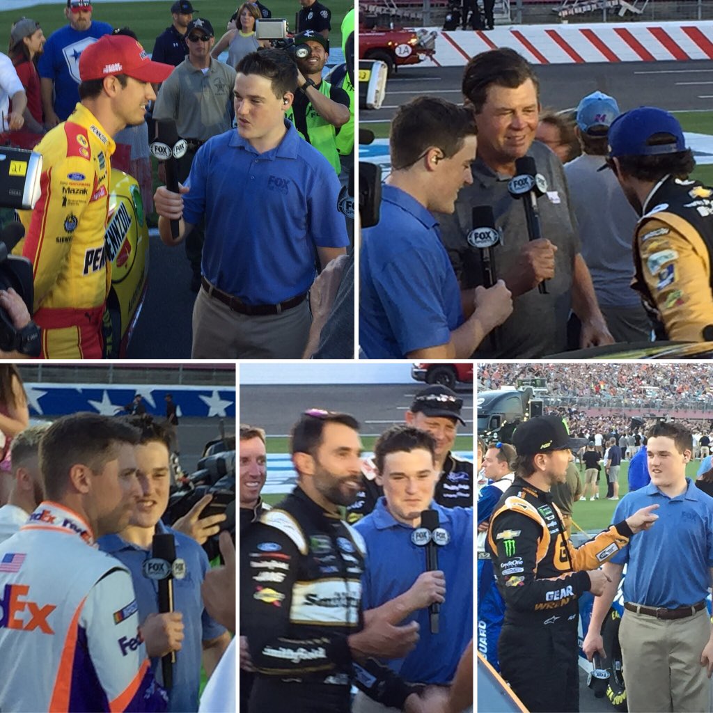 I haven’t seen a copy of the broadcast from last night’s NASCAR All-Star Race, but from all reports it sounds like @brysonbyrnes knocked it out of the park. Proud of him and the way he is growing and maturing into a fine young man.