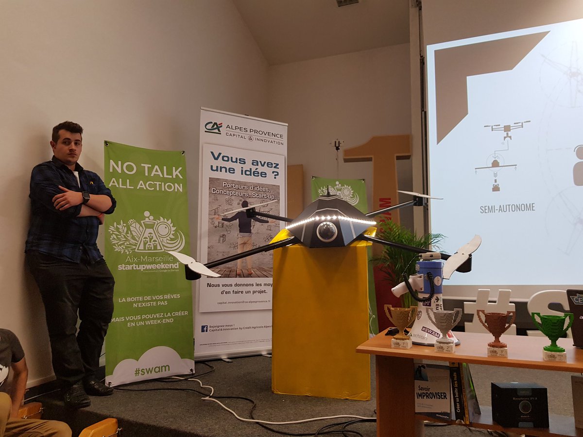 swAixMarseille's tweet photo. #FinalPitch n°5 Save Futur Droning : le drone pour remplacer les grues ! #SWAM9 https://t.co/0ygsaxi6i3