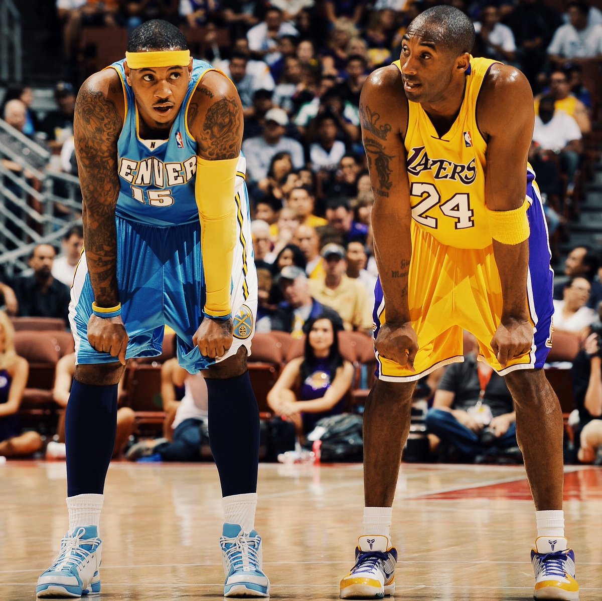 BleacherReport's tweet image. 10 years ago today, Kobe (40) and Melo (39) combined for 79 points in Game 1 of the WCF.

Mamba later called Melo the “player that I enjoyed guarding the most. He was the most difficult because of his size and his speed”