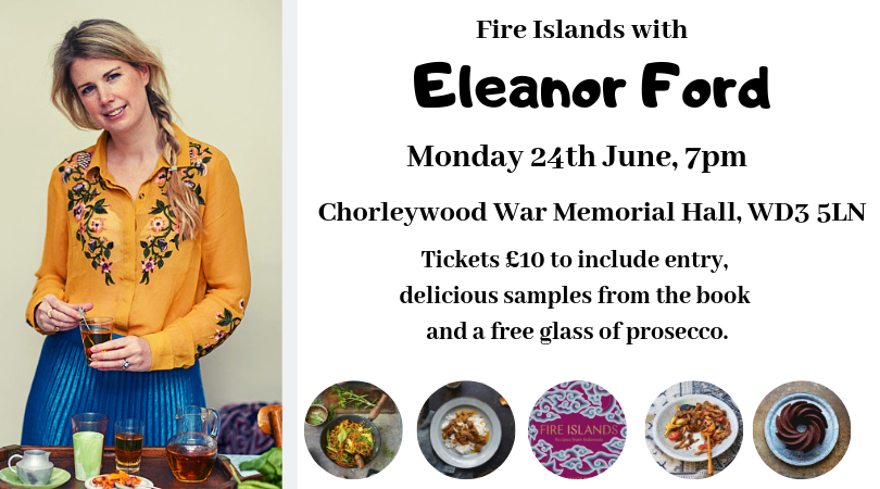 CWBookshop's tweet photo. Join Chorleywood Bookshop and @EleanorFordFood on Monday 24th June, 7pm at Chorleywood War Memorial Hall, WD3 5LN and be transported to the bustling streets of Indonesia 🍋🥥🥣🍵🍹 #FireIslands @murdochbooks
Tickets: https://t.co/TzYe9qVi4p https://t.co/jm8uWu9gcI