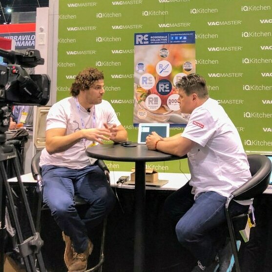 iqkitcheninc's tweet photo. @the_herbal_chef stopped by for a talk with Certified Master Chef @RichRosendale at the iQKitchen booth 1040 at the NRA Show in Chicago. Come by to see sous vide demos and talk with Chef Rich. 
@NatlRestShow

#foodsafety #chef #sous #sousvide #food #haccp #internetofkitchens https://t.co/s9wXUTnFZd
