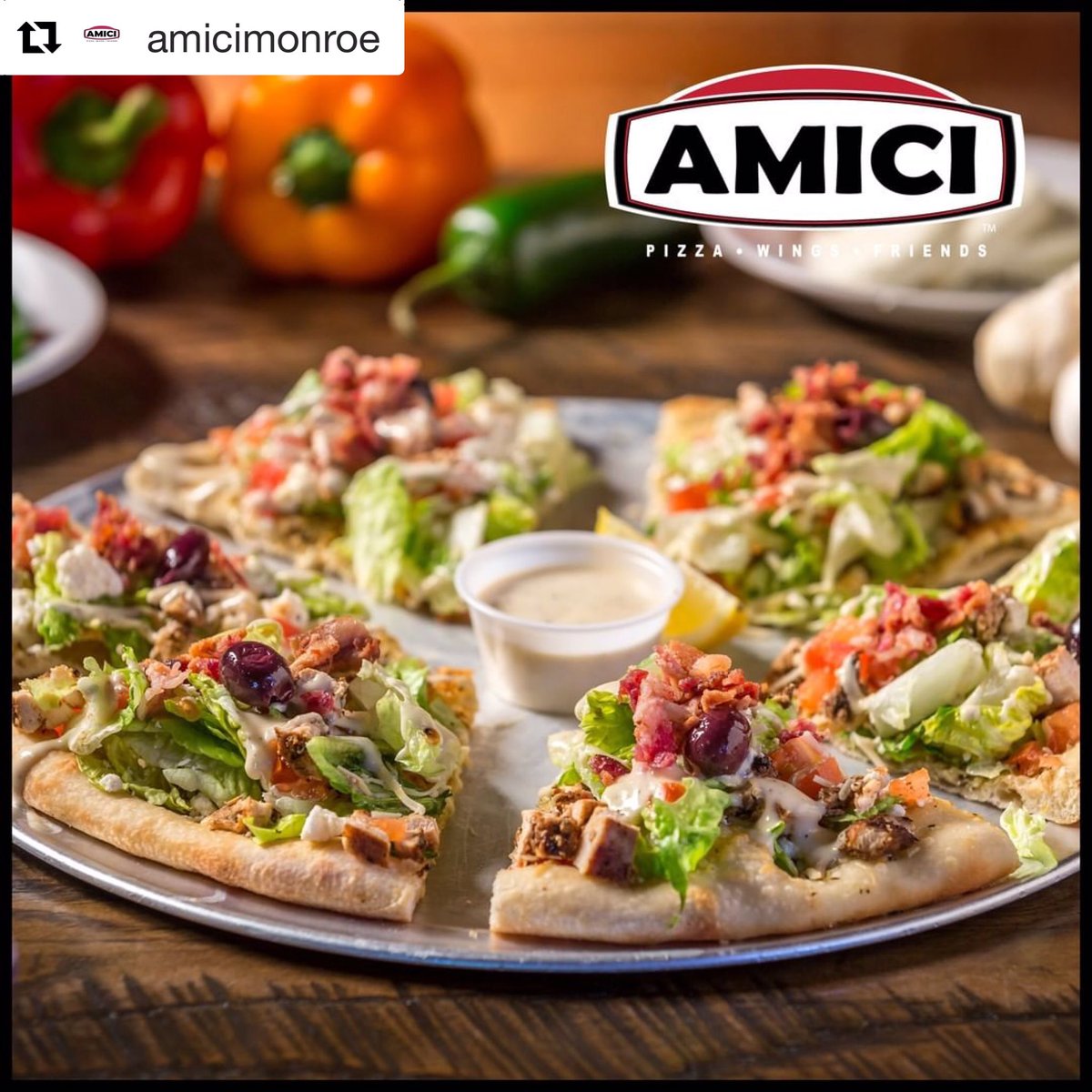 Why is your #pizza so delicious... #PizzaWingsFriends