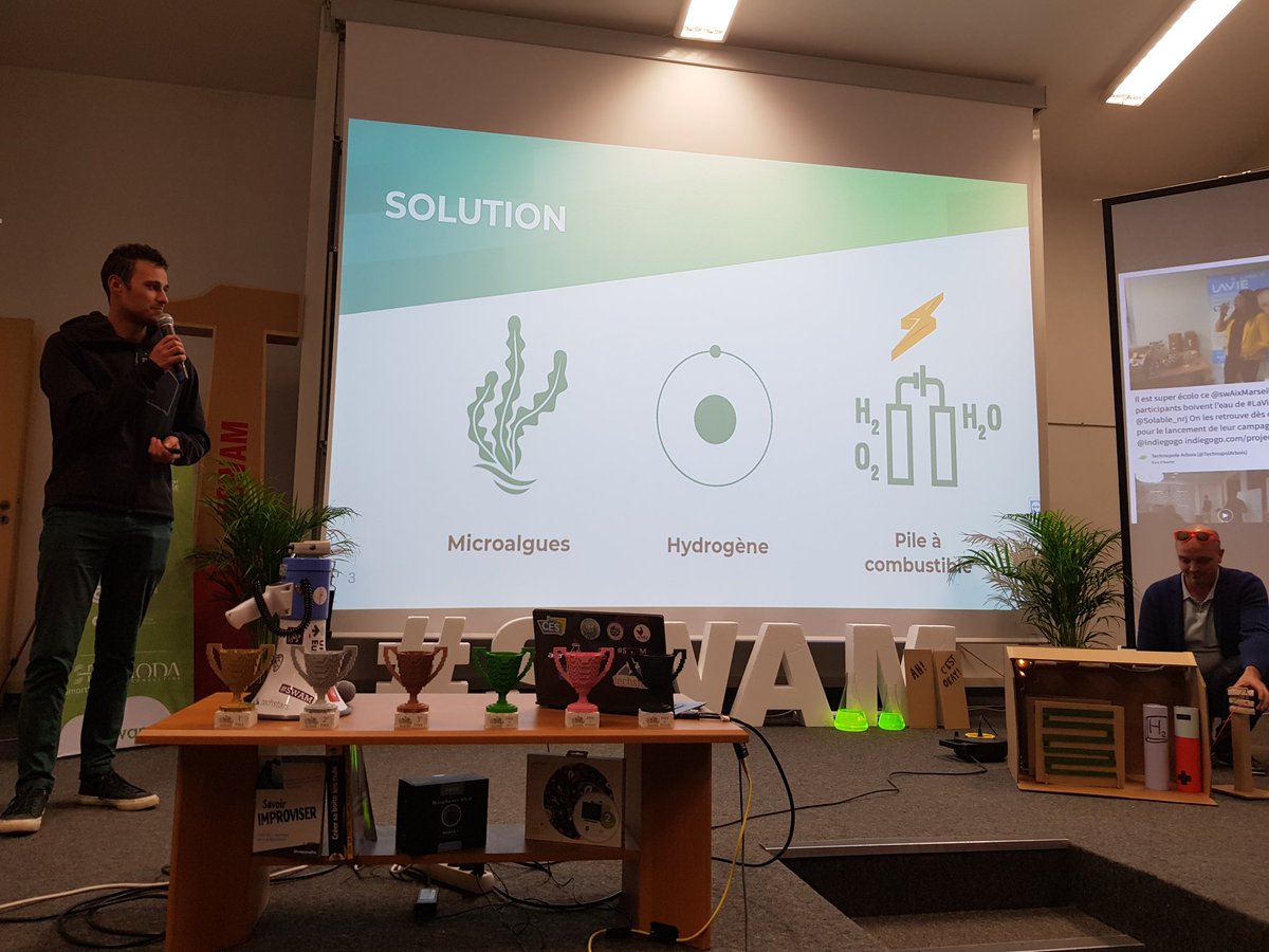 swAixMarseille's tweet photo. #FinalPitch n°8 : Life Tech, un nouveau carburant grâce aux algues transformées en hydrogène ! #SWAM9 https://t.co/1Re4fMAxBC