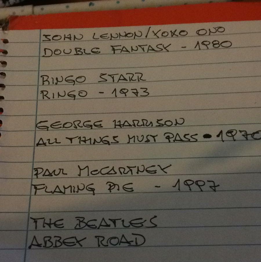 PATEA LA RADIO DE DOMINGO, ESPECIAL BEATLE

Desde las 20 sonarán discos solistas de los cuatro integrantes de los Beatles. A las 22 se escucha el ganador de la votación: ABBEY ROAD

#PateaLaRadio #AlFinUnaRadioQuePasaMúsica