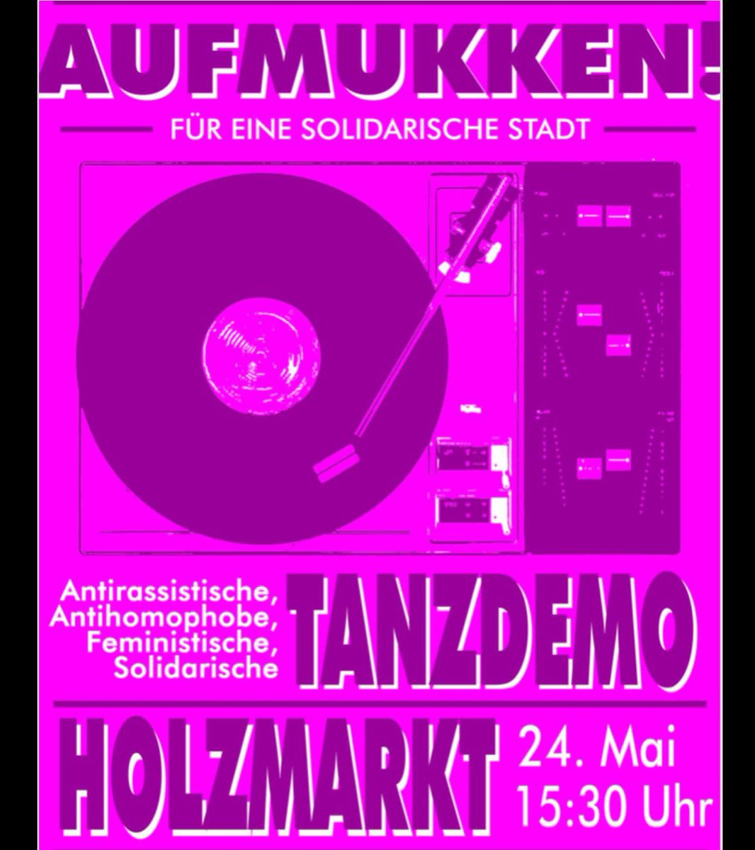 jgrjena161's tweet photo. #Aufmukken für eine #Feministische, #Solidarische und #Klimagerechte Stadtpolitik! Angesichts der anstehenden  #Stadtratswahlen holen wir diesen Freitag dem 24.06. uns tanzend die Straßen von #Jena zurück. Weg mit unserem neoliberalen OB #Nitsche und der rassistischen #AfD! https://t.co/znfsFBv8wI