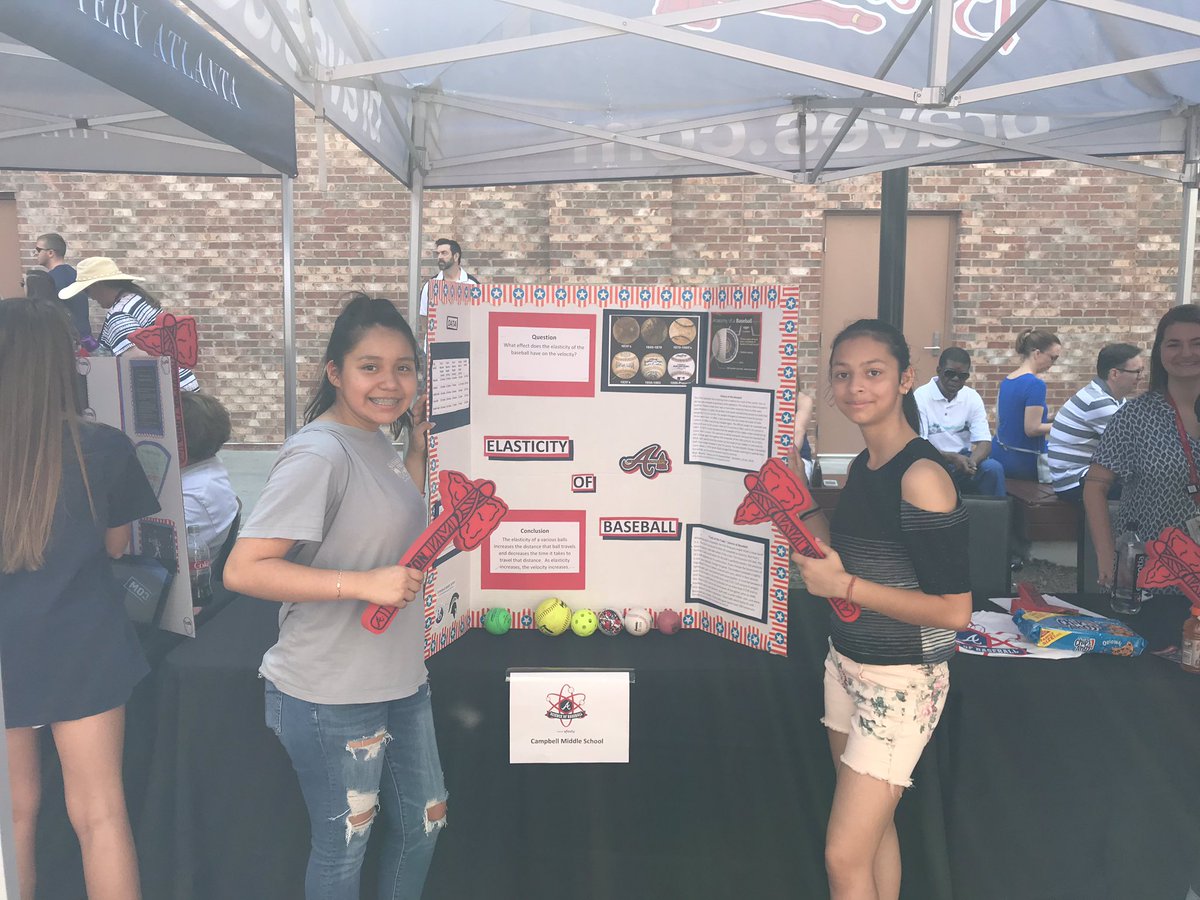 STEMcobb's tweet photo. #STEMCobb teams @Braves STEM Showcase today. Did a great job sharing what they learned &amp; engaging the community! #LoveToLeadHere https://t.co/7dsgR4HRW7