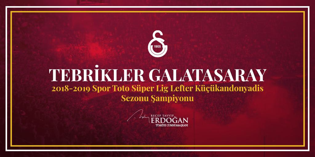 2018-2019 Spor Toto Süper Lig Lefter Küçükandonyadis Sezonu Şampiyonu Galatasaray'ı ve tüm Galatasaraylıları kutluyorum.

Tebrikler <a href="/GalatasaraySK/">Galatasaray SK</a>