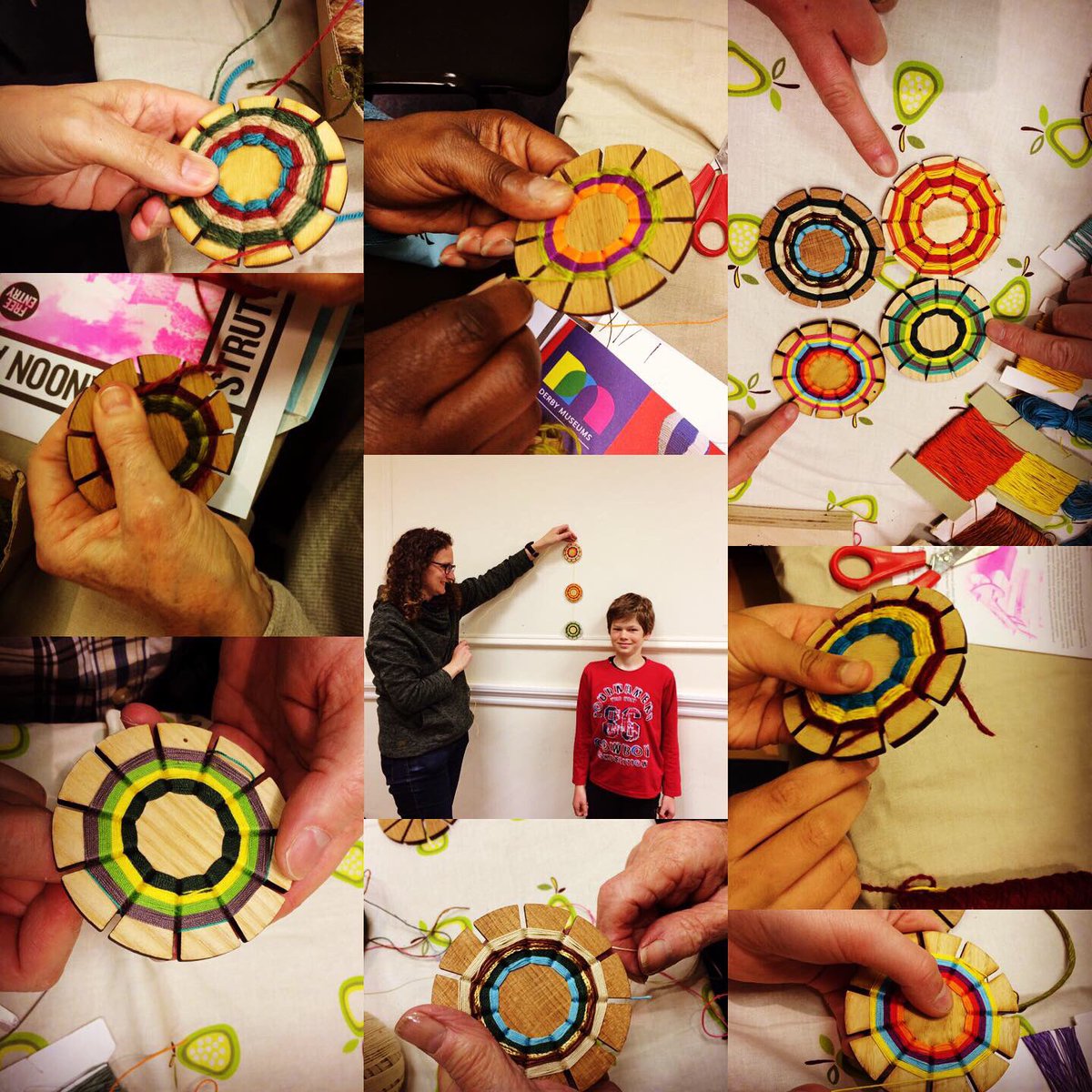 seikokinoshita's tweet photo. Fun&busy weekend in Belper! I did little weaving workshops at #woollenwoods event and Strutt House. Small hands and big hands got creative, look at these great works. More exciting projects coming in Belper soon😉. @belpermill @Beam_ArtsUK @DVMillsWHS @love_derby @belperlatest https://t.co/SZlcEzVuMp