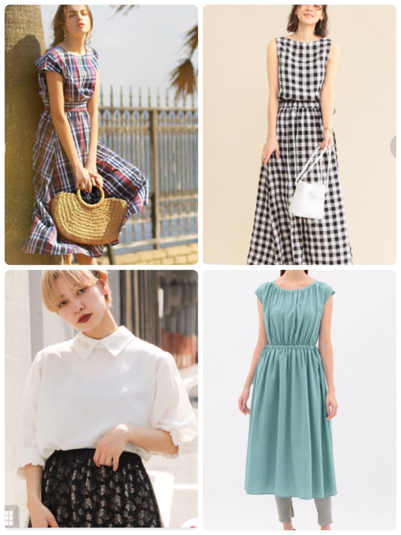 Tomo 顔タイプ診断 骨格診断 16タイプパーソナルカラー診断 Al Twitter 顔タイプキュートタイプさんにおすすめの春夏ワンピース ブラウス 右2枚はフレッシュさんにもおすすめ 右下はguです 安くてかわいい キュートタイプで可愛すぎるのが苦手な方はフレッシュ