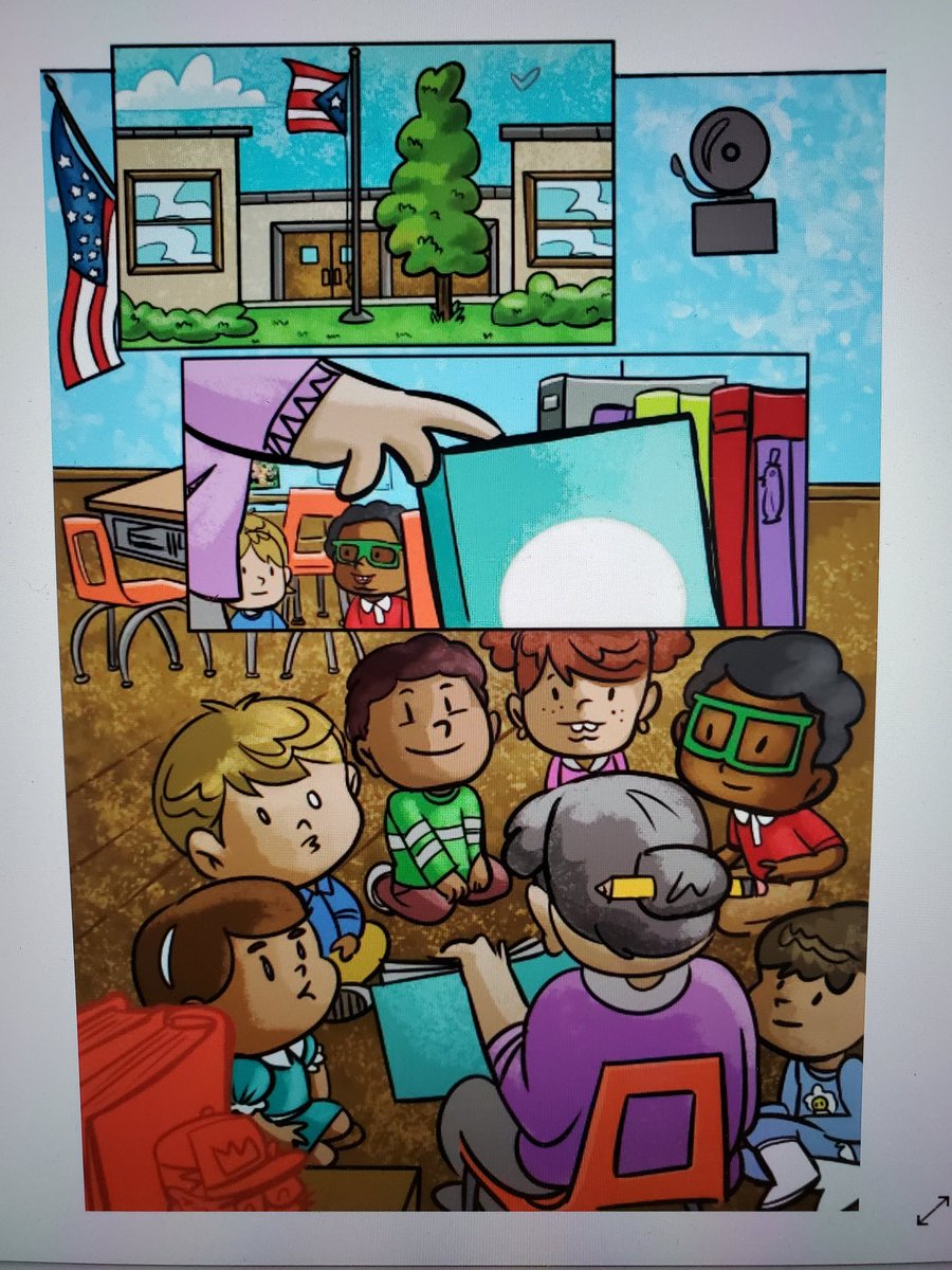 aleroart's tweet photo. Last year being able to contribute  to #PUERTORICOSTRONG Anthology. Published by @lionforge  with @ReefMusallam on words. Teaching afterschool art. A Taino tale was a great fit. 🇵🇷❤ Now a 2019 nominated. Here are few pages. Vote here... https://t.co/Vtnzh7YGiq #eisner2019 https://t.co/mRr0jSTdoc